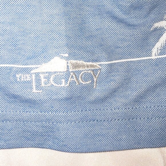 Travis Mathew Men’s | Pima Cotton Blend "Baumen Around" Golf Polo Blue Palm | XL - Picture 9 of 14